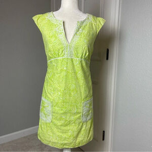 Lilly Pulitzer Jubilee Tori Dress Printed Poplin Caged Tiger Sz 4
